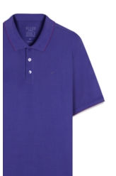 Polo Piquet Easa Friso Azul Carbono