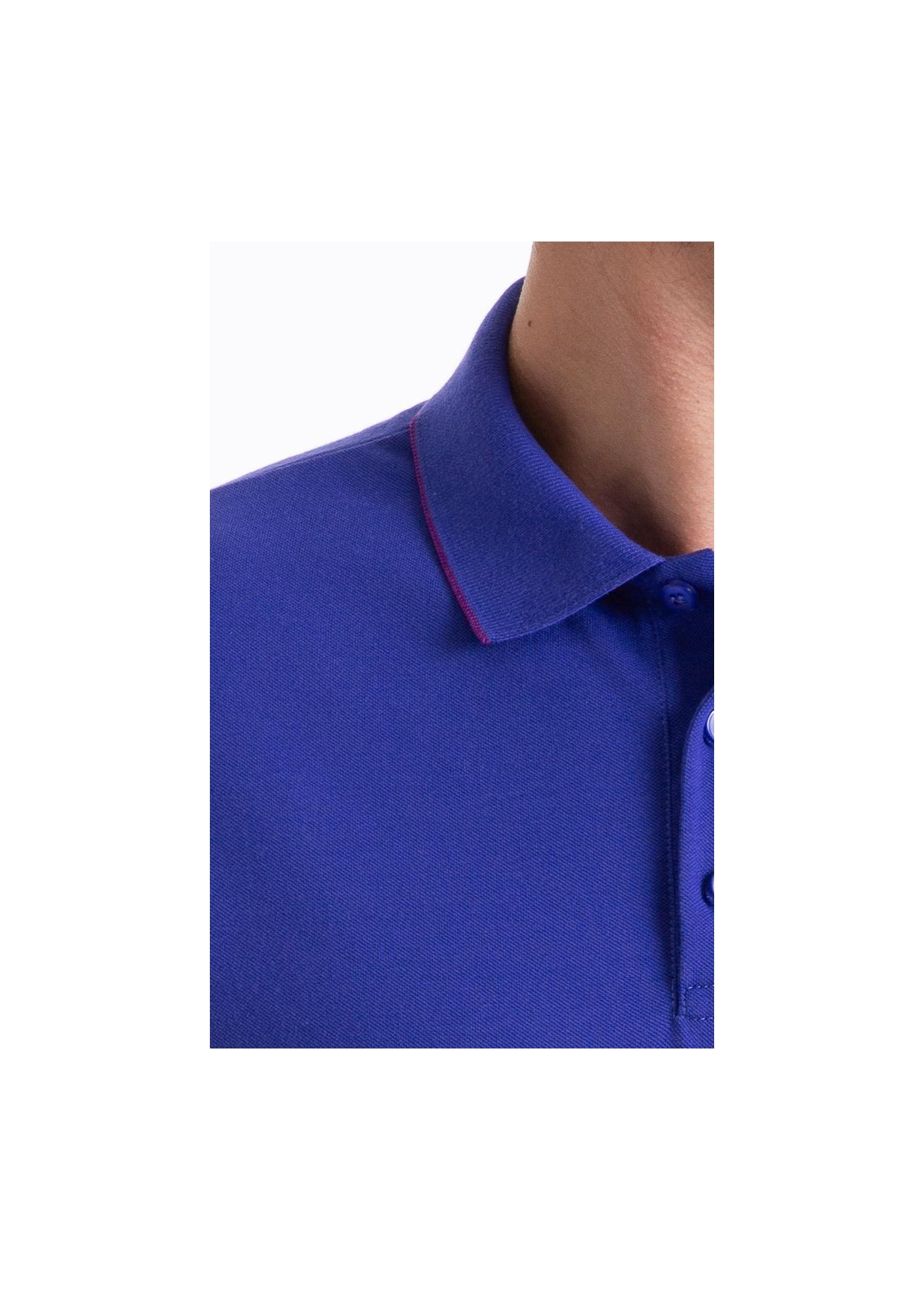 Polo Piquet Easa Friso Azul Carbono