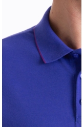 Polo Piquet Easa Friso Azul Carbono