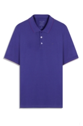 Polo Piquet Easa Friso Azul Carbono