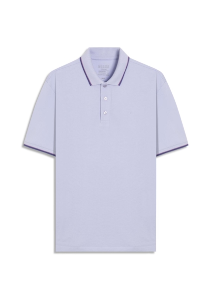 Polo Piquet Easa Friso Azul Claro
