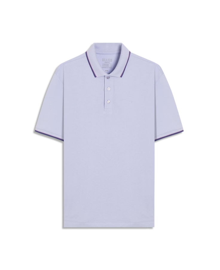 Polo Piquet Easa Friso Azul Claro