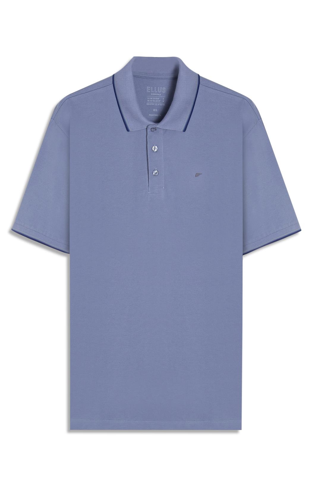 Polo Piquet Easa Friso Azul Carbono