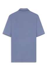 Polo Piquet Easa Friso Azul Pervante