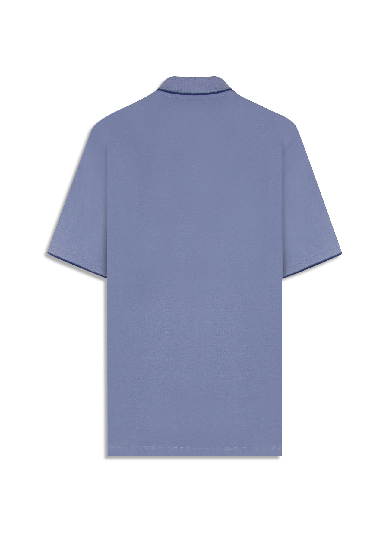 Polo Piquet Easa Friso Azul Pervante