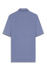 Polo Piquet Easa Friso Azul Pervante