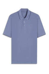 Polo Piquet Easa Friso Azul Pervante
