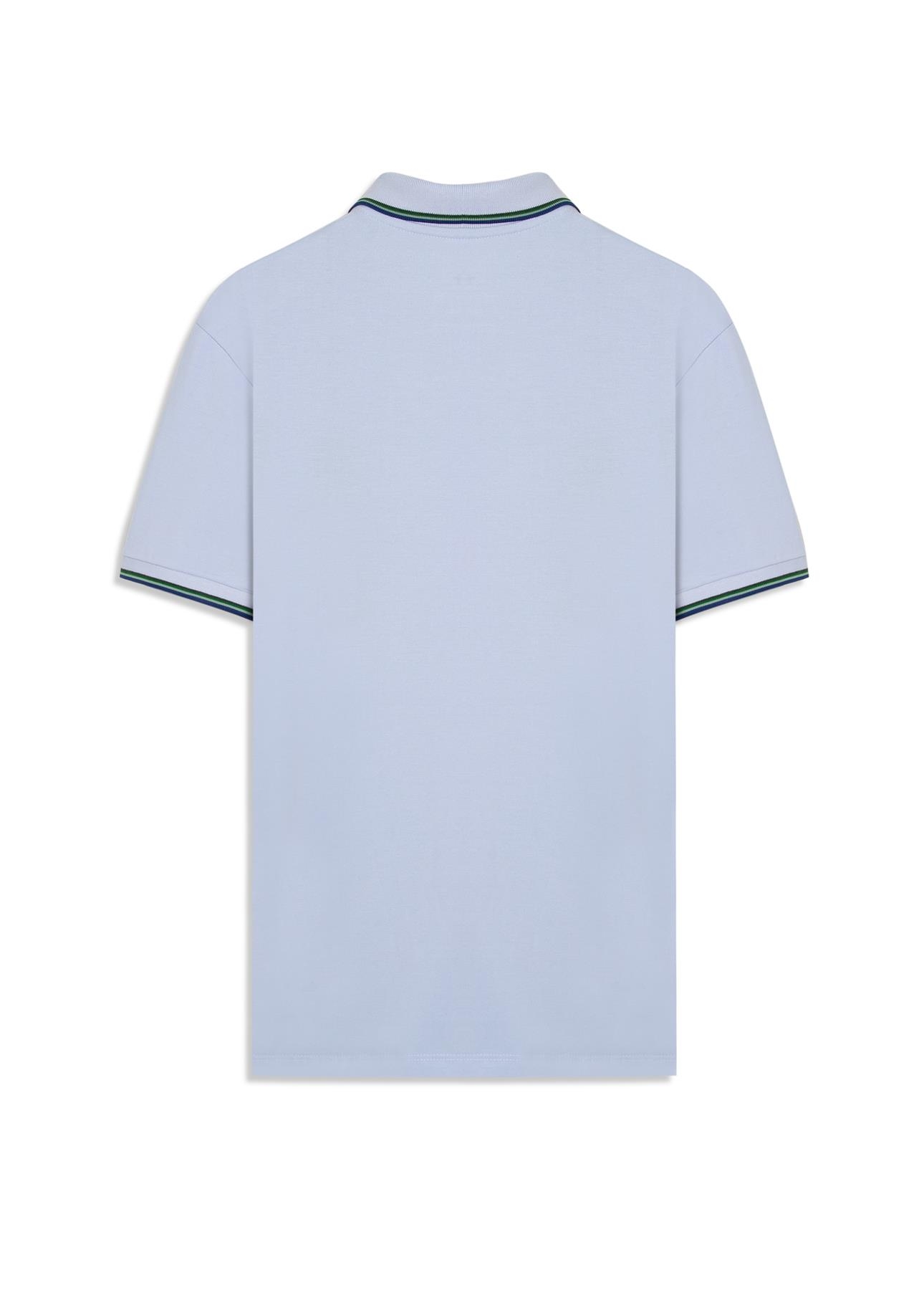 Polo Piquet Easa Friso Azul Seco