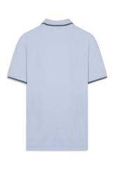 Polo Piquet Easa Friso Azul Seco