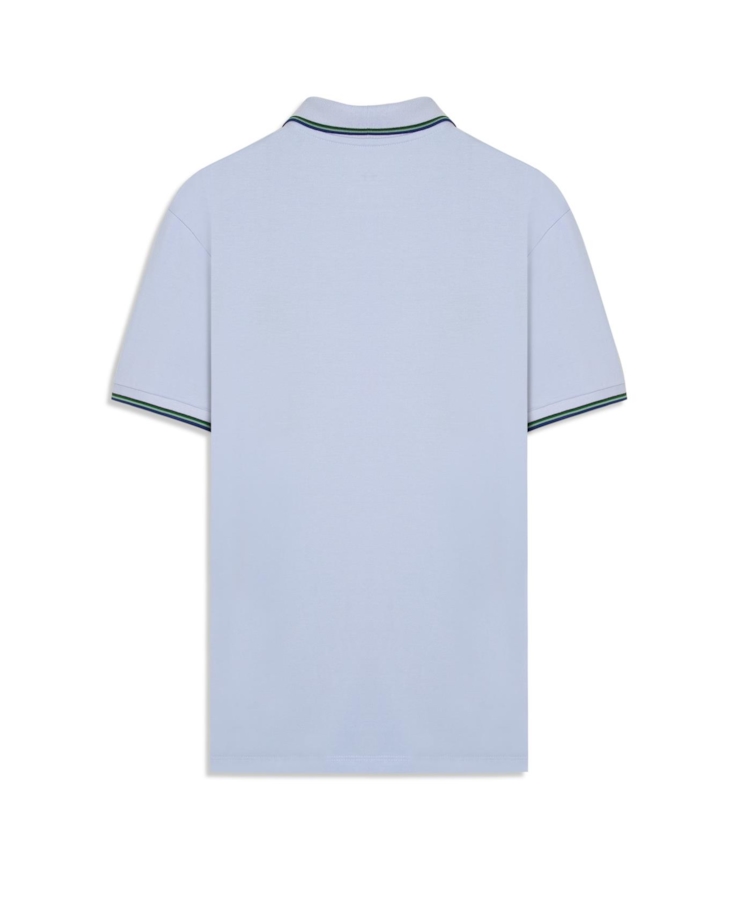 Polo Piquet Easa Friso Azul Seco