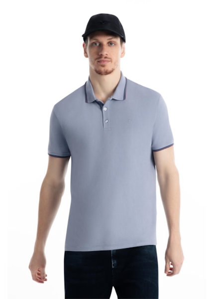 Polo Piquet Easa Friso Blue Vintage