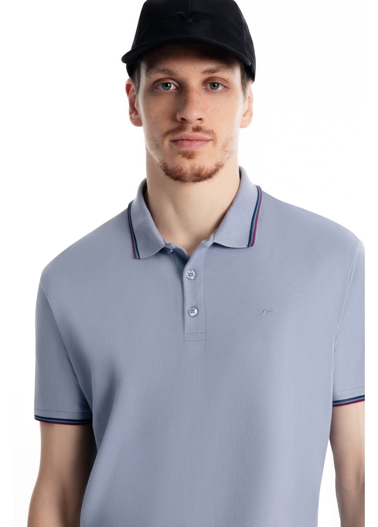 Polo Piquet Easa Friso Blue Vintage