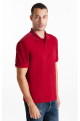 Polo Piquet Easa Friso Cereja