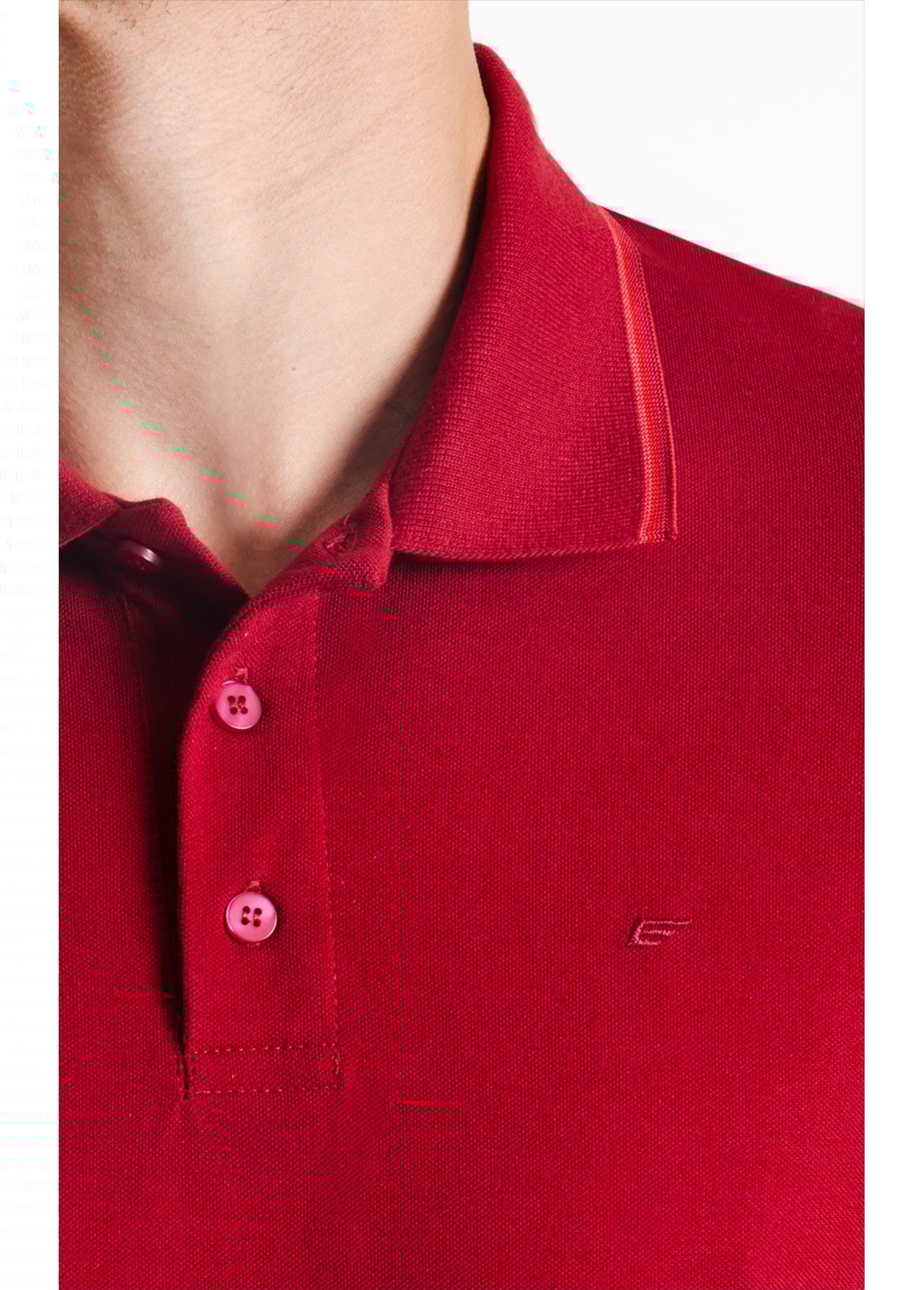 Polo Piquet Easa Friso Cereja