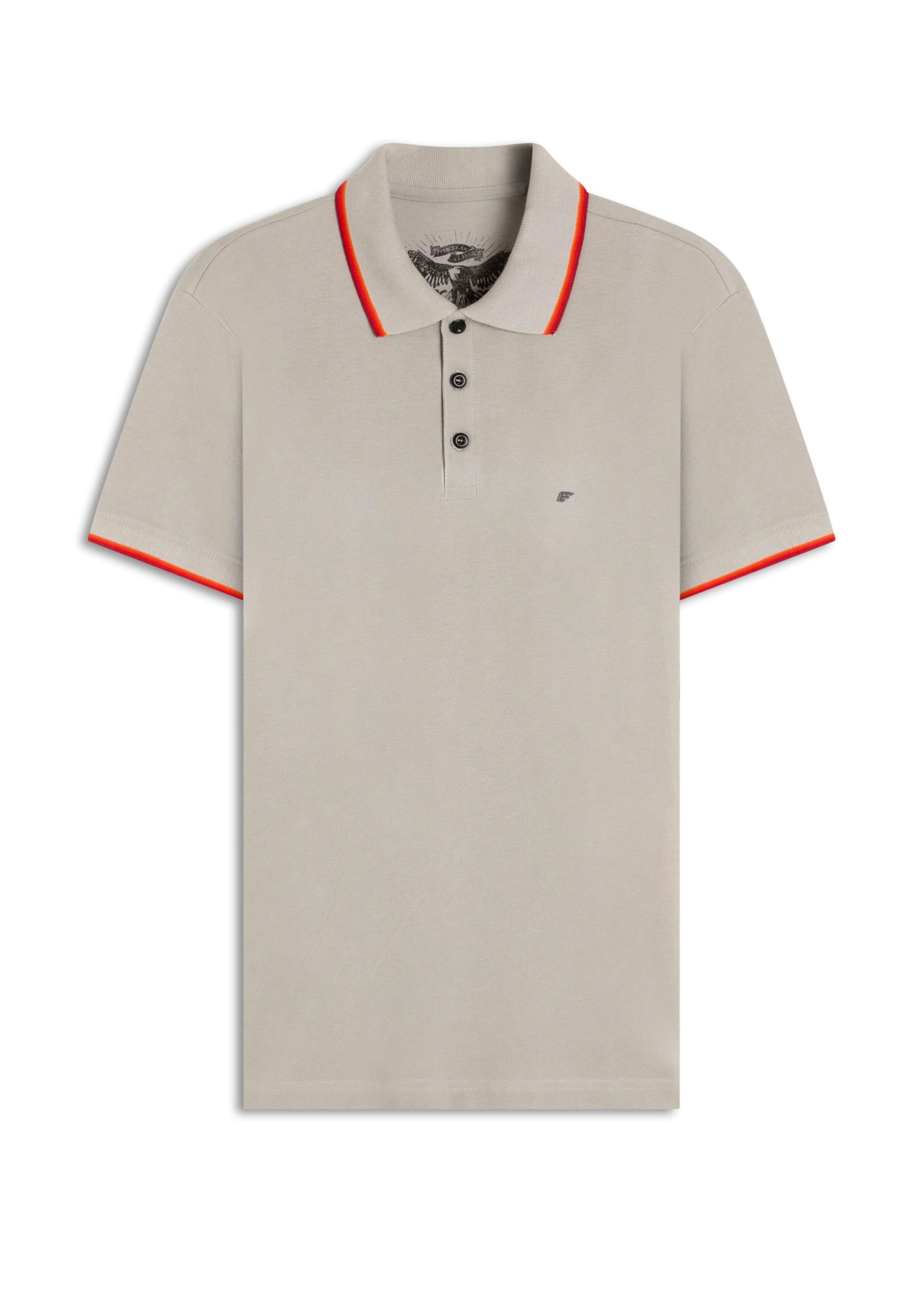 Polo Piquet Easa Friso Cinza
