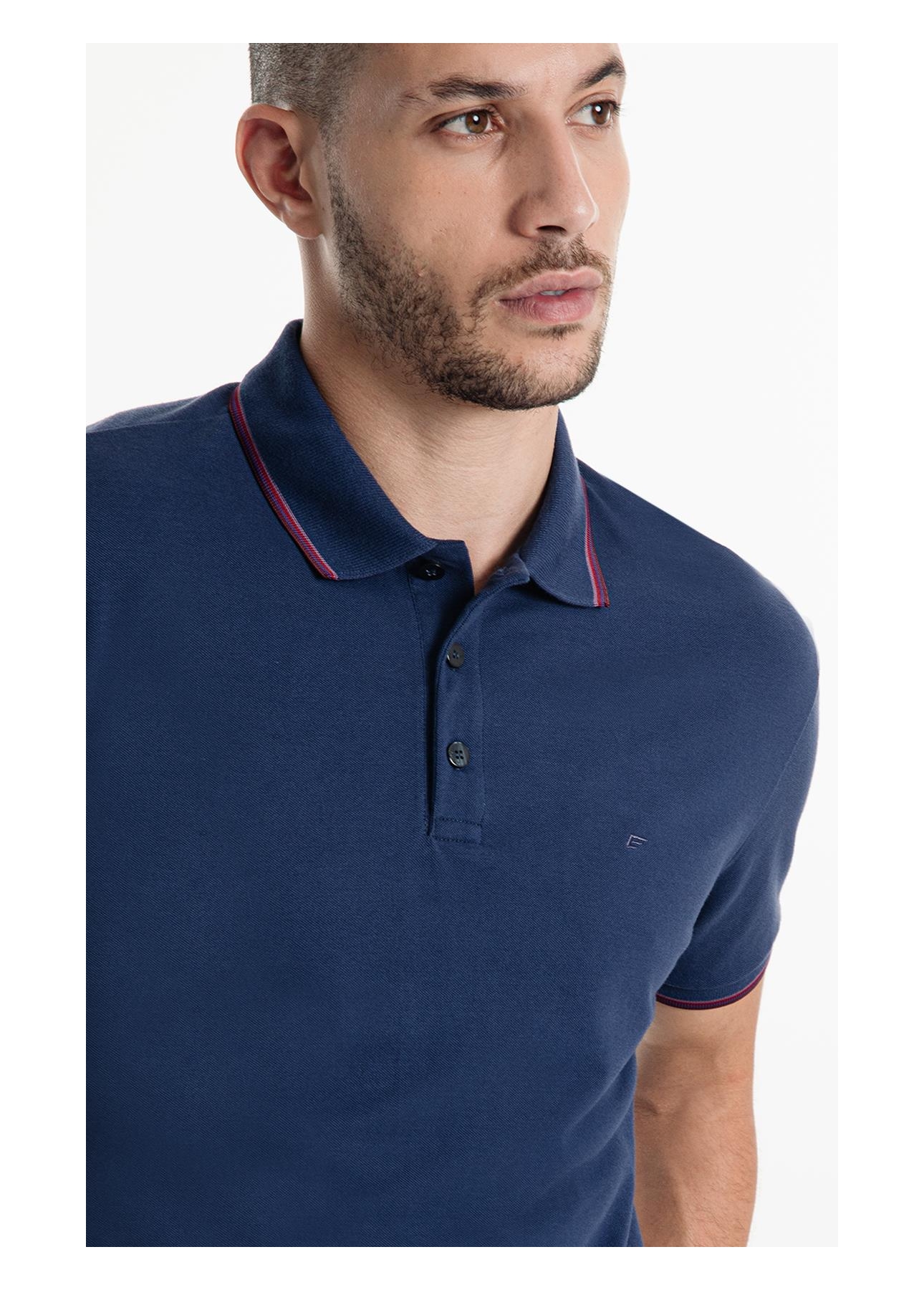 Polo Piquet Easa Friso Dark Navy