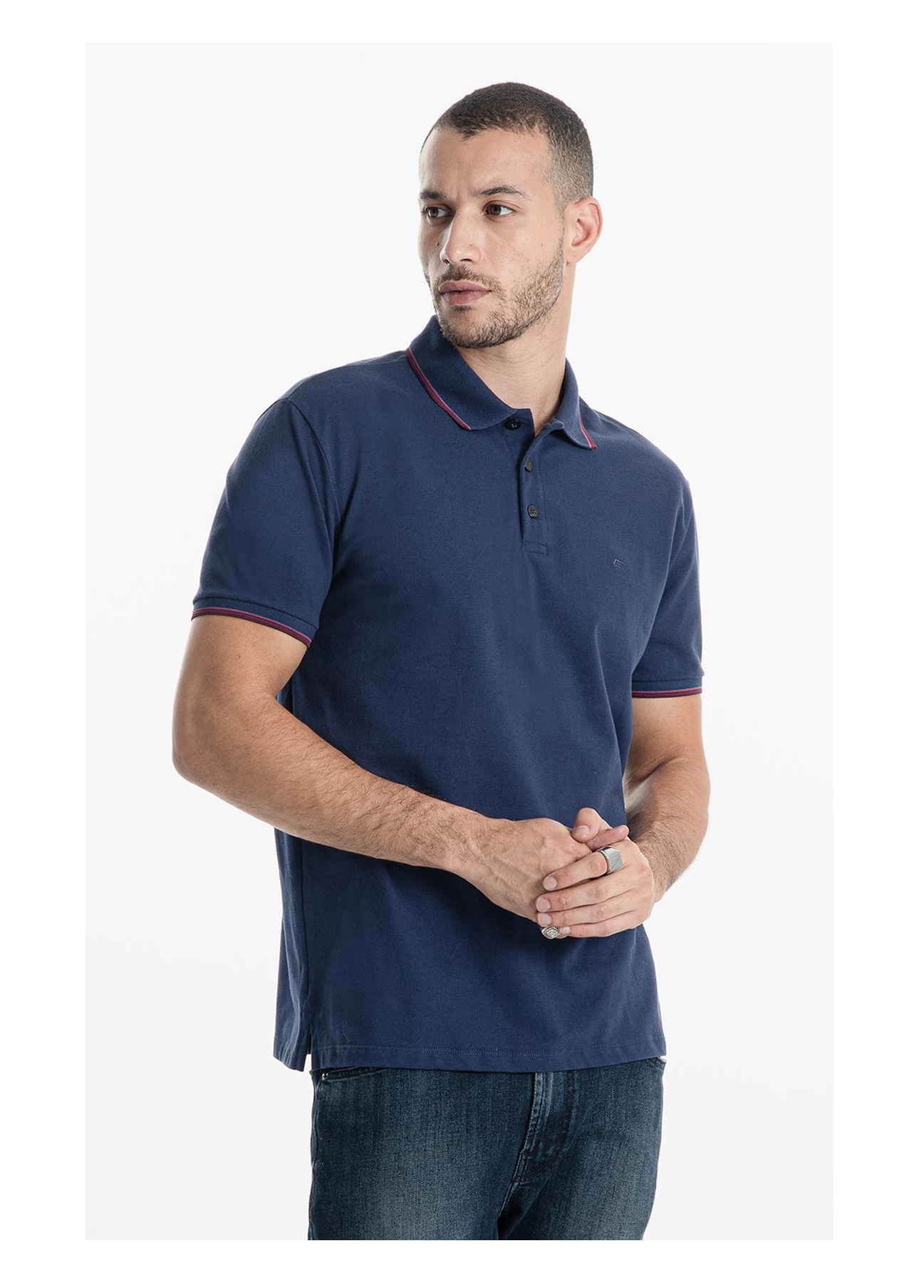 Polo Piquet Easa Friso Dark Navy