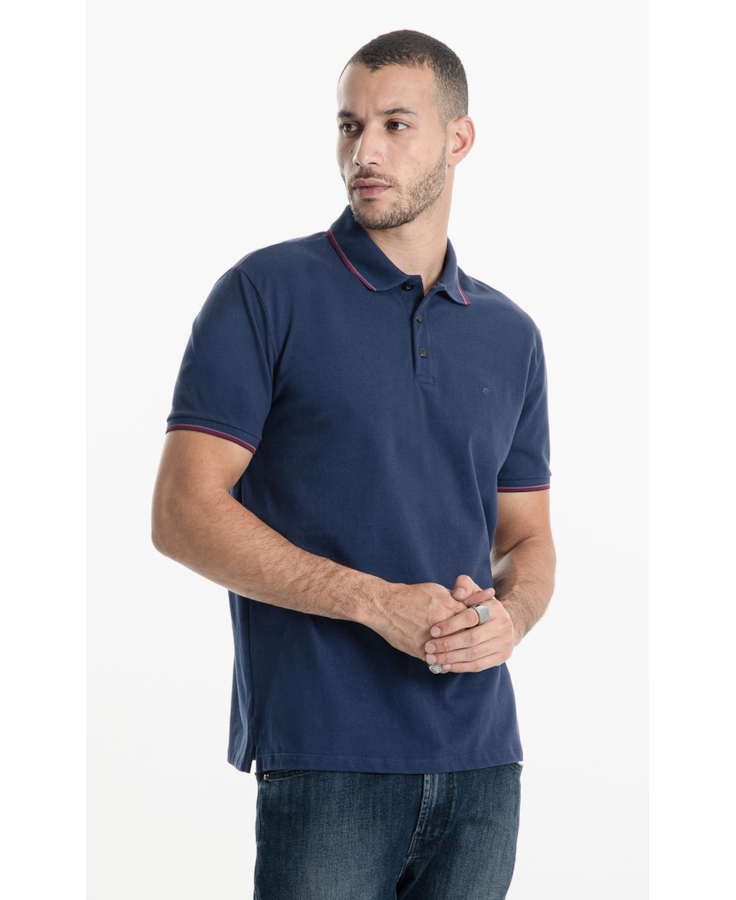 Polo Piquet Easa Friso Dark Navy