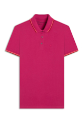 Polo Piquet Easa Friso Fucsia