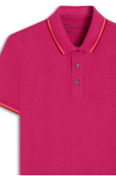 Polo Piquet Easa Friso Fucsia