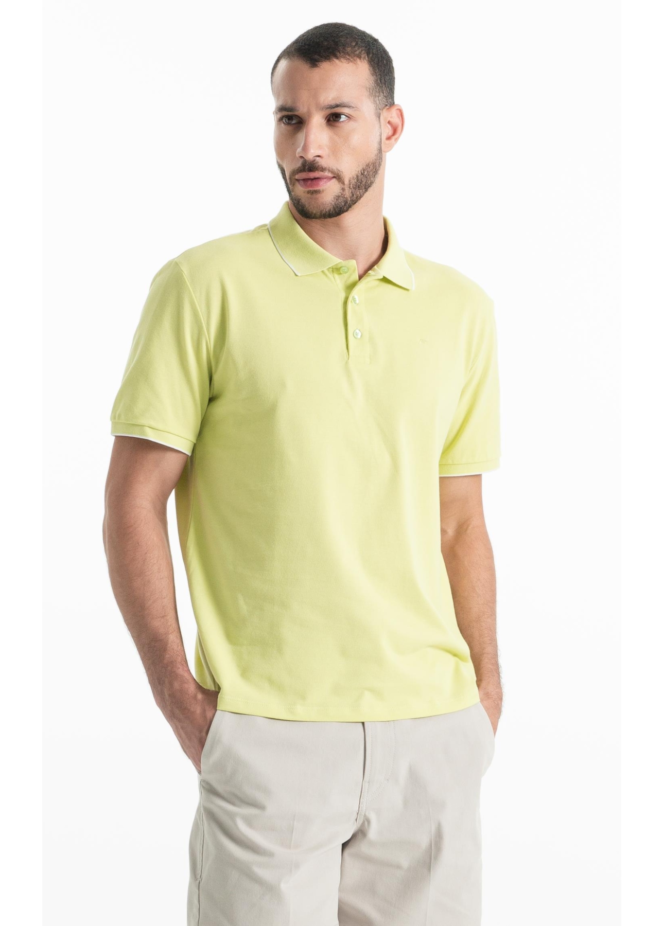Polo Piquet Easa Friso Lemon