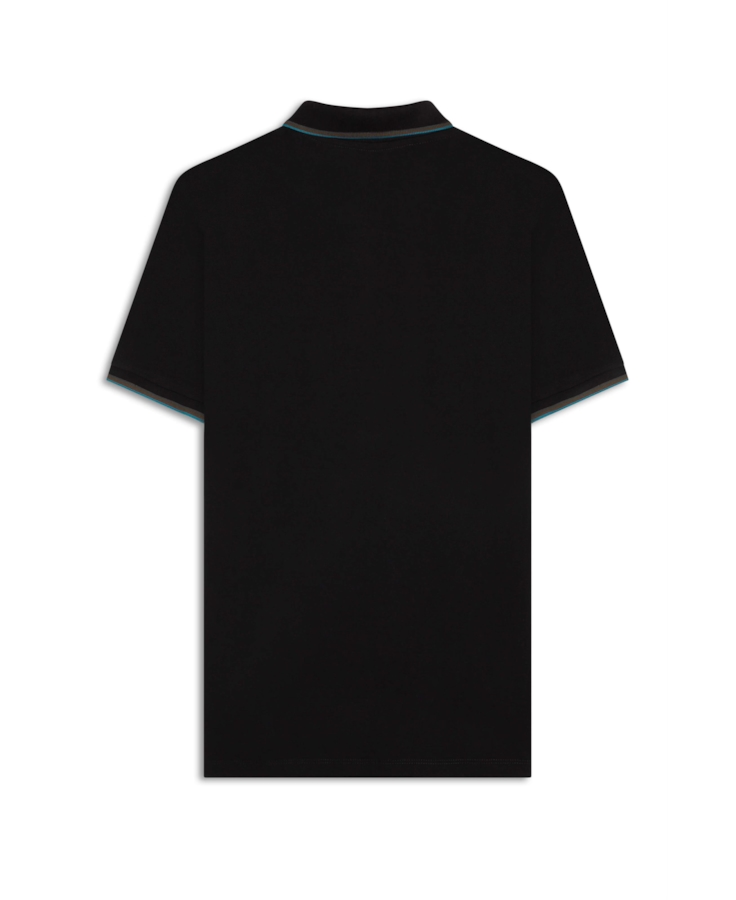 Polo Piquet Easa Friso Preto