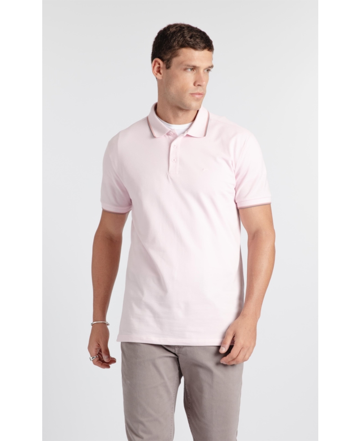 Polo Piquet Easa Friso Rosa