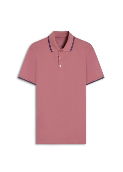 Polo Piquet Easa Friso Rosa Dusty