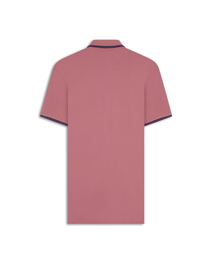 Polo Piquet Easa Friso Rosa Dusty