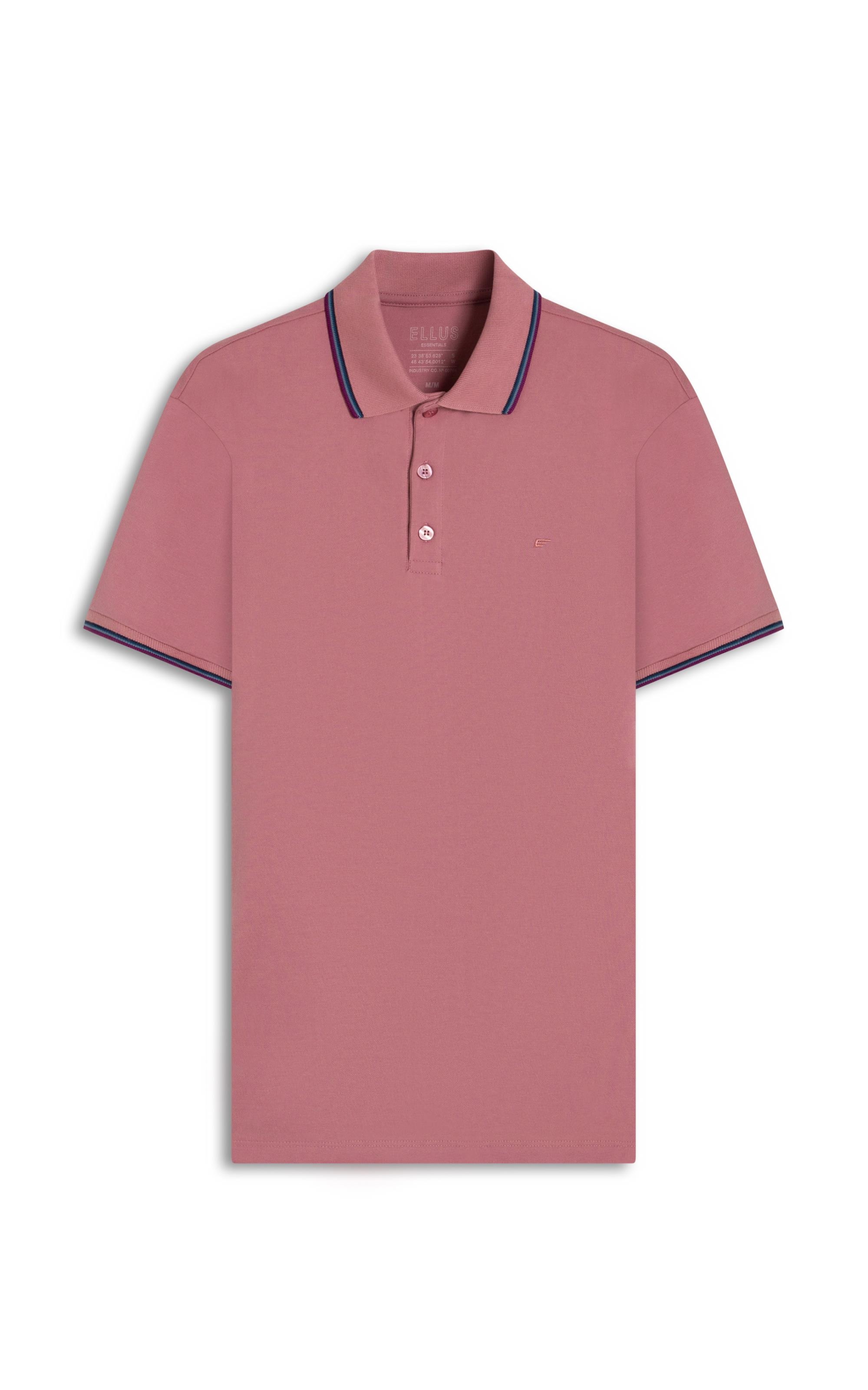 Polo Piquet Easa Friso Rosa Dusty