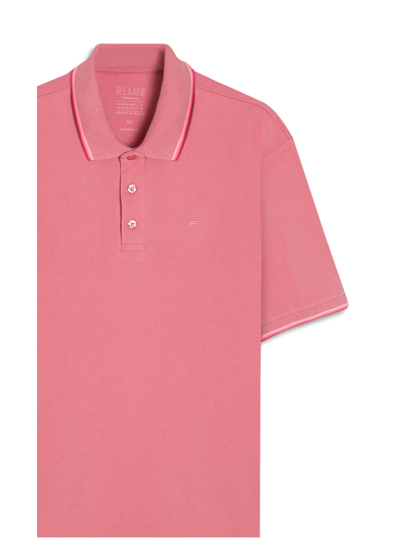 Polo Piquet Easa Friso Rosa Gum