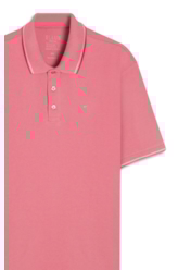 Polo Piquet Easa Friso Rosa Gum
