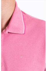 Polo Piquet Easa Friso Rosa Gum