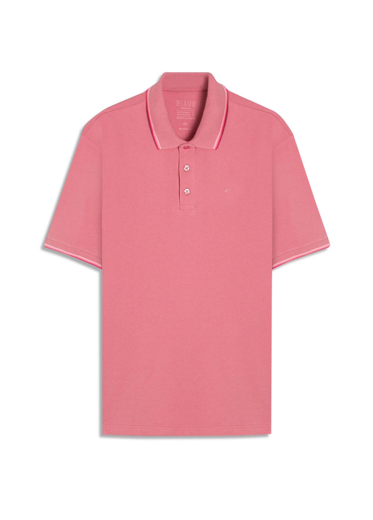 Polo Piquet Easa Friso Rosa Gum