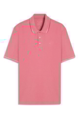 Polo Piquet Easa Friso Rosa Gum