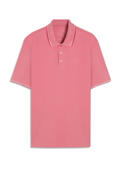 Polo Piquet Easa Friso Rosa Gum