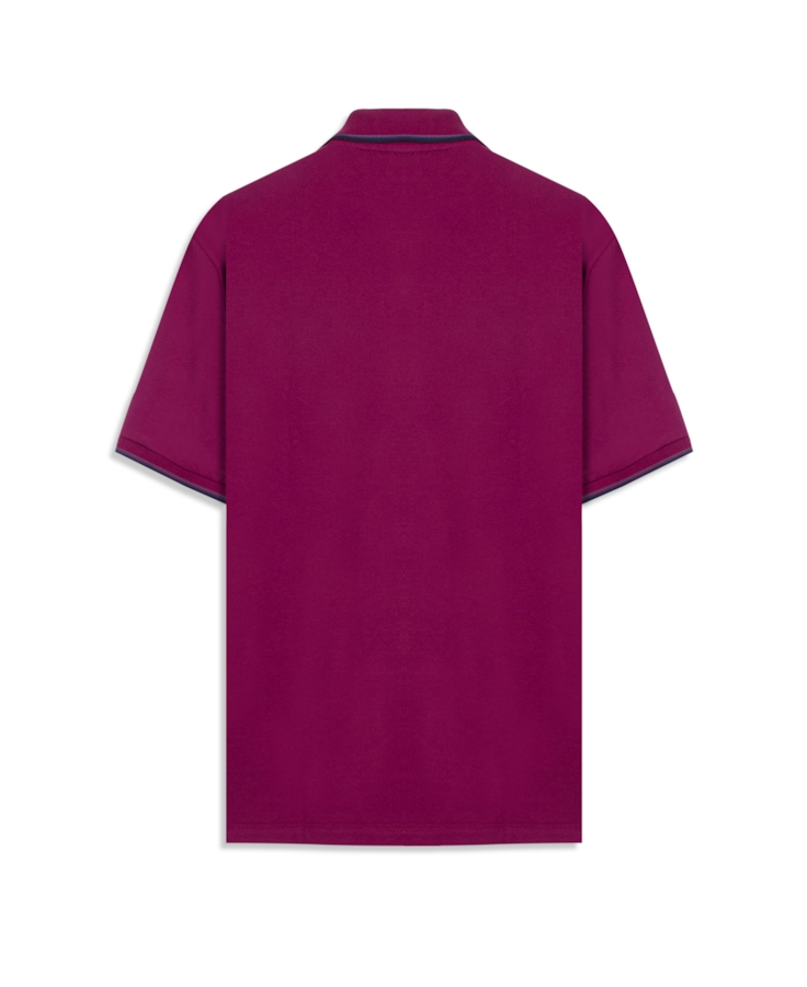 Polo Piquet Easa Friso Roxo