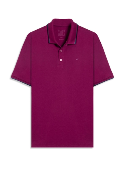 Polo Piquet Easa Friso Roxo