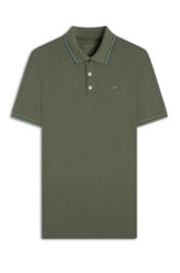 Polo Piquet Easa Friso Verde Army