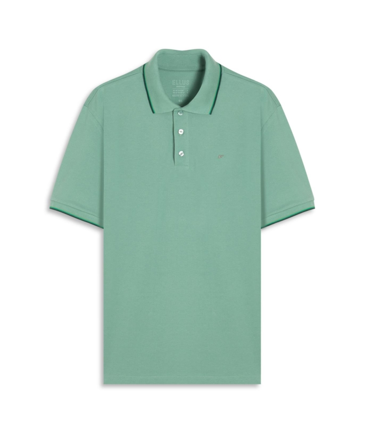 Polo Piquet Easa Friso Verde Maca