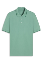 Polo Piquet Easa Friso Verde Maca