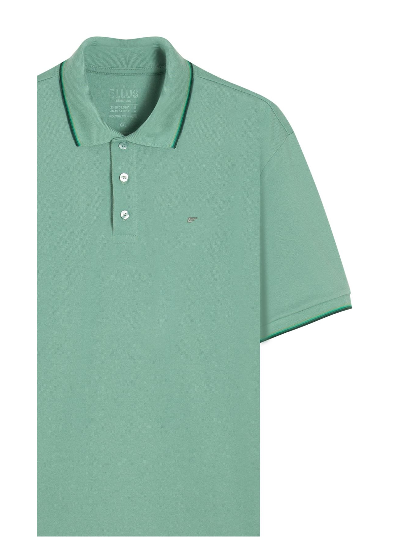 Polo Piquet Easa Friso Verde Maca