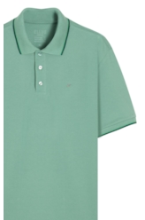 Polo Piquet Easa Friso Verde Maca