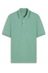 Polo Piquet Easa Friso Verde Maca