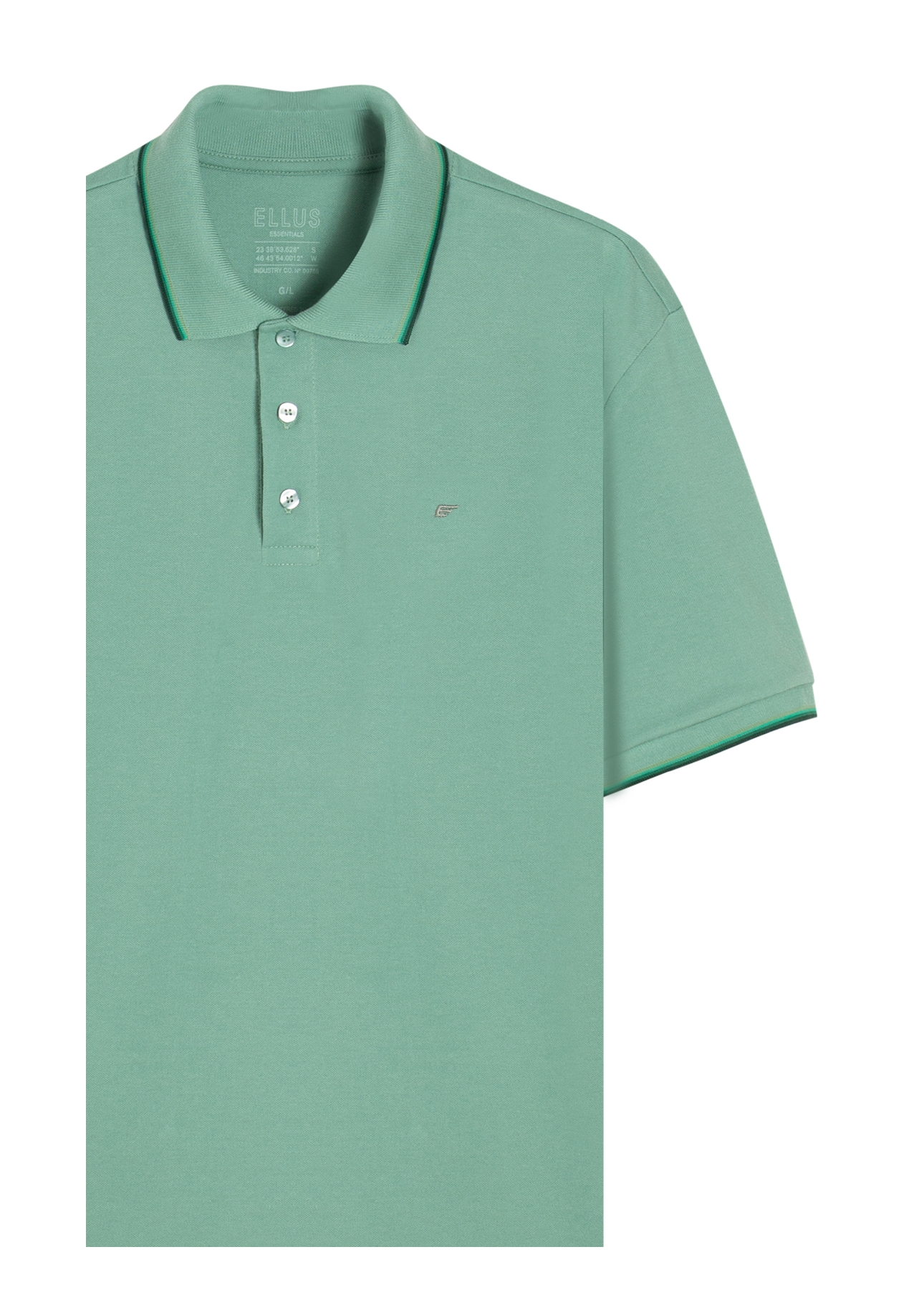 Polo Piquet Easa Friso Verde Maca