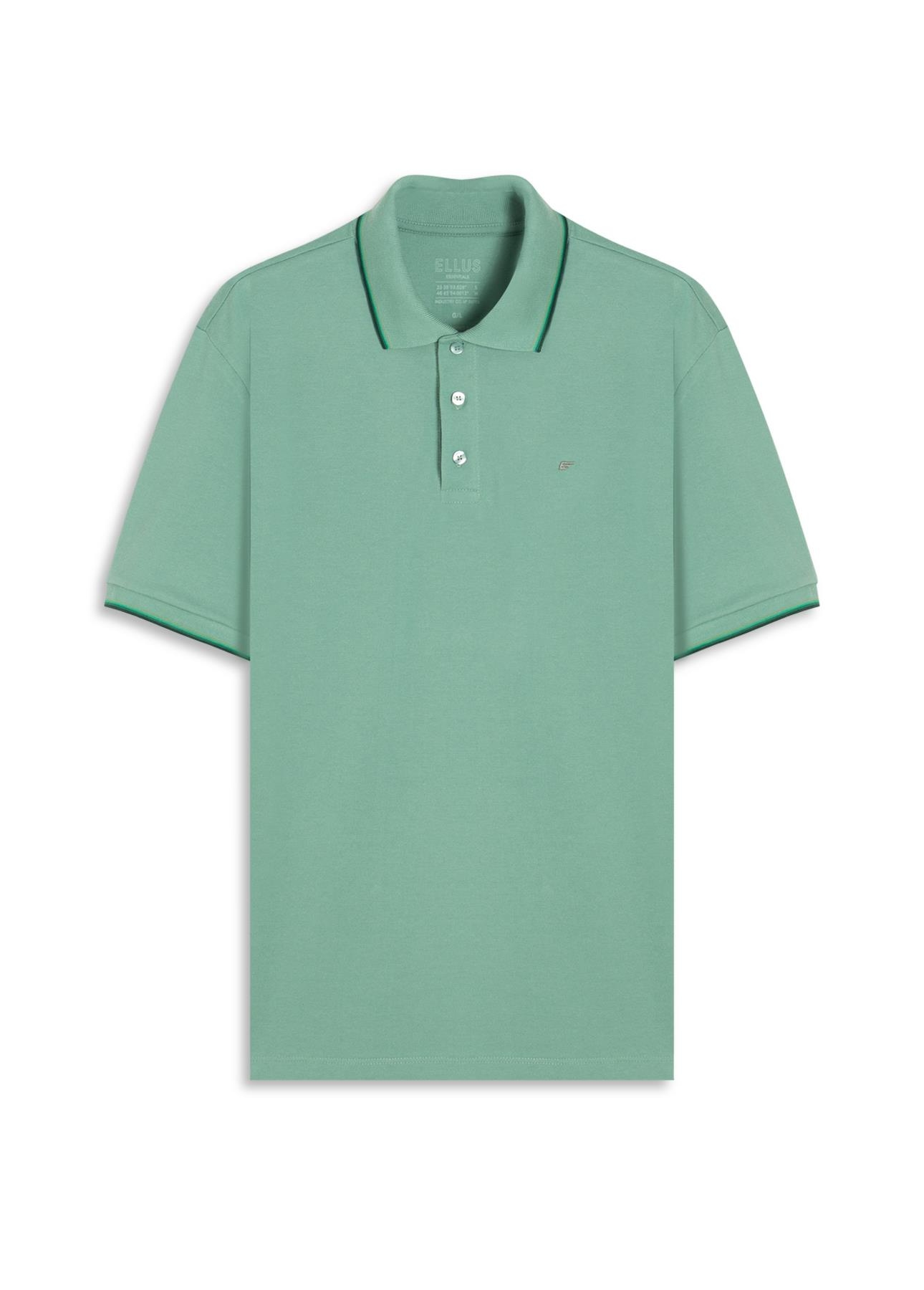 Polo Piquet Easa Friso Verde Maca