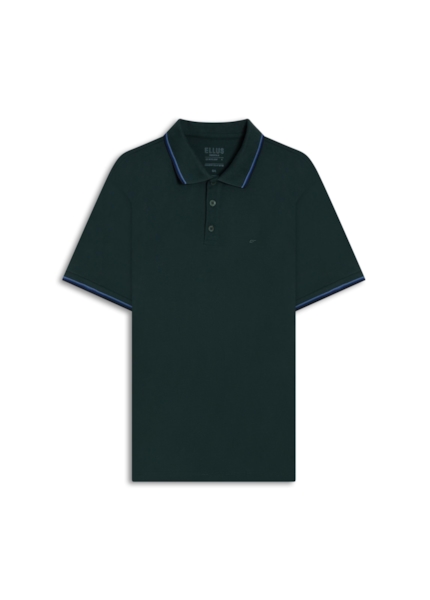 Polo Piquet Easa Friso Verde Musgo