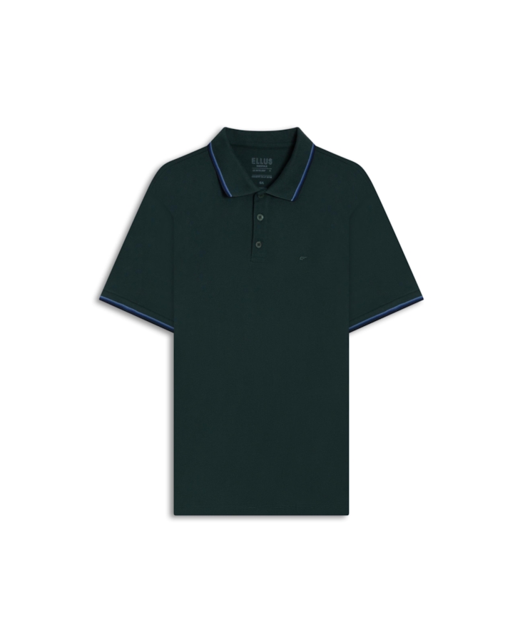 Polo Piquet Easa Friso Verde Musgo