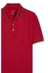 Polo Piquet Easa Friso Vermelho