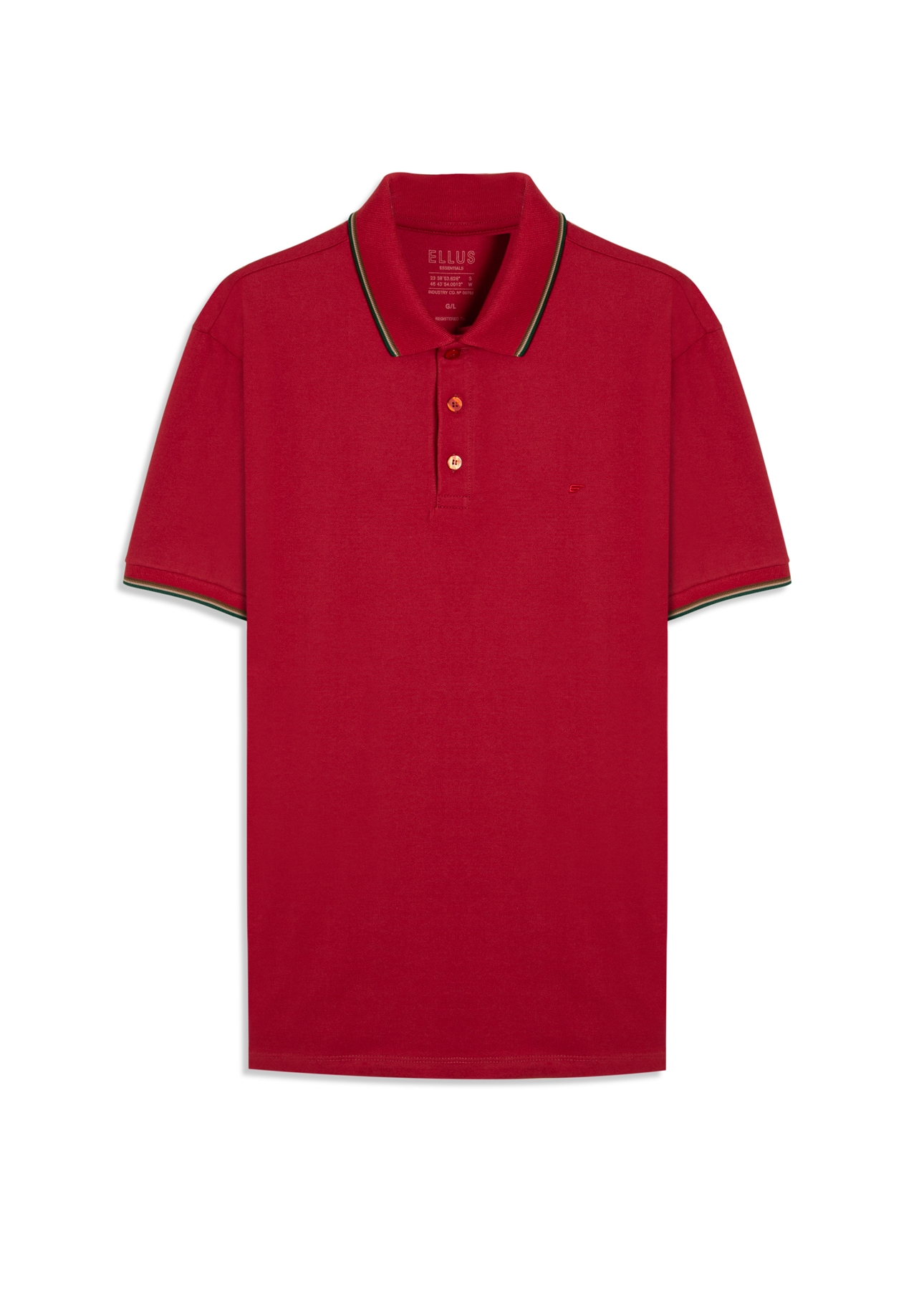 Polo Piquet Easa Friso Vermelho